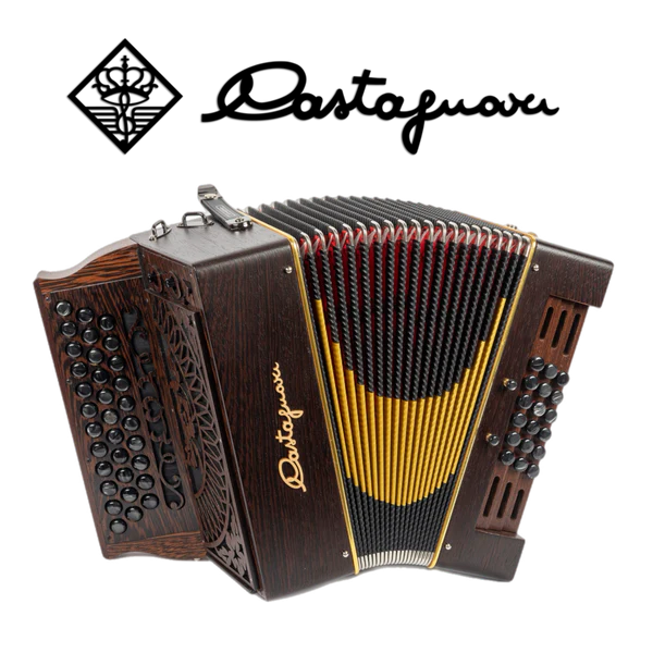 Accordéon diatonique Castagnari Mas 18 en bois de wenge