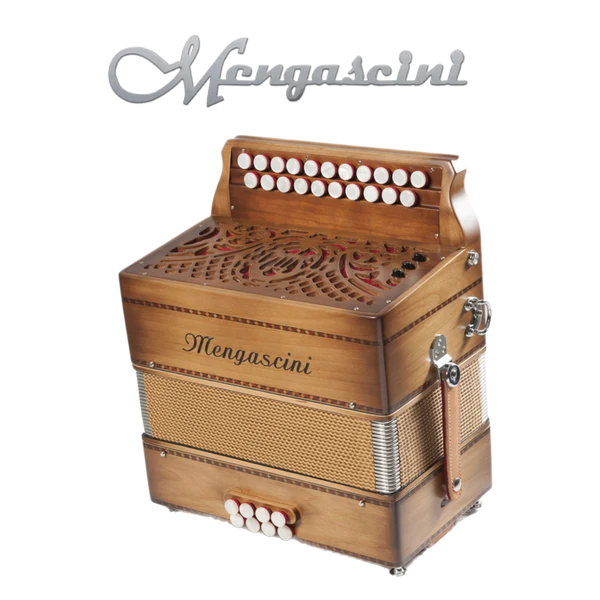 Accordéon diatonique Mengascini D213 à touche bouton couleur bois