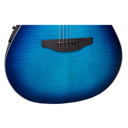 Ovation - Celebrity CS24P-BLFL-G, blue, flamed maple, mid-cut