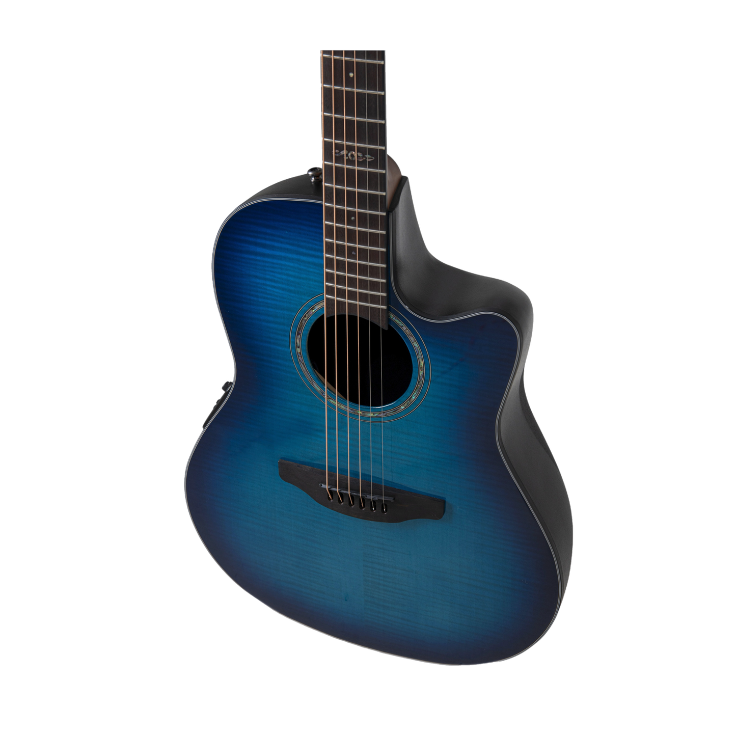 Ovation - Celebrity CS24P-BLFL-G, blue, flamed maple, mid-cut