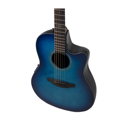 Ovation - Celebrity CS24P-BLFL-G, blue, flamed maple, mid-cut