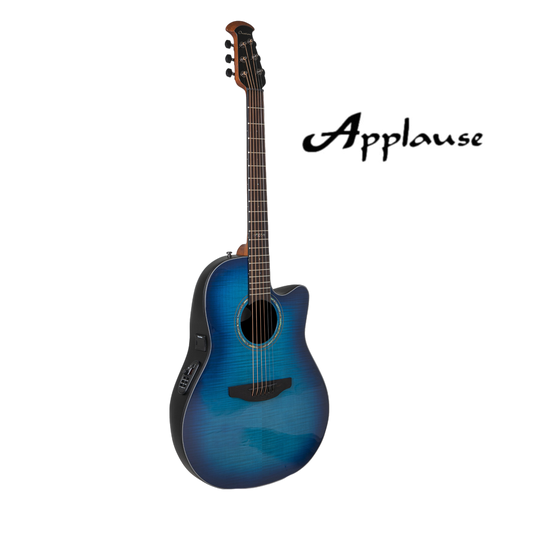 Ovation - Celebrity CS24P-BLFL-G, blue, flamed maple, mid-cut