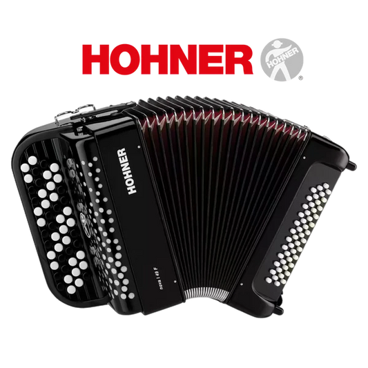 Accordéon chromatique Hohner Nova I 49F noir à touche bouton