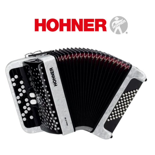 Accordéon chromatique Hohner Nova II 40 blanc à touche bouton