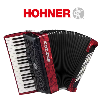 Accordeon-chromatique-Hohner-Bravo-III-96-Silent-Key-rouge