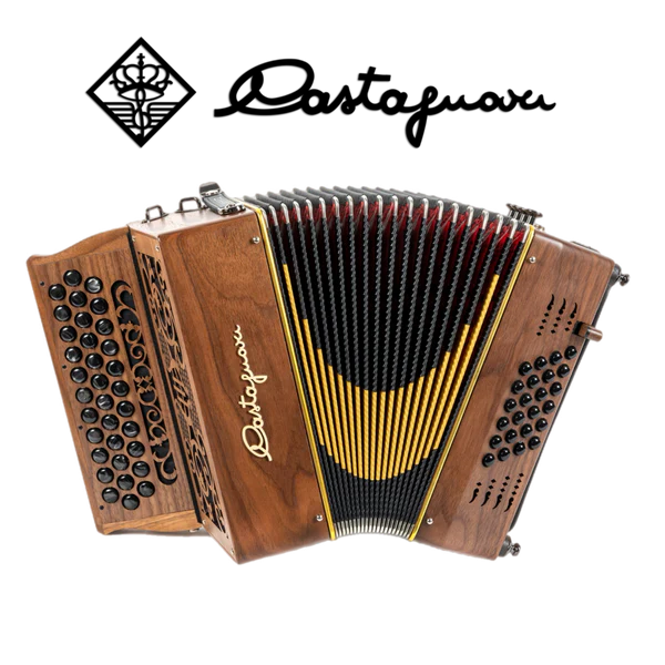 Accordéon diatonique Castagnari Jà en bois de noyer