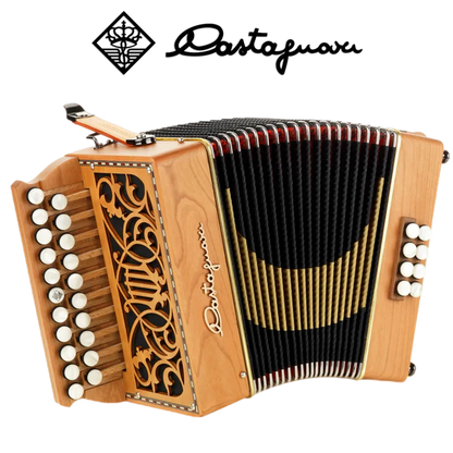 Accordéon castagnari Lilly en bois de cerisier