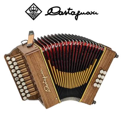 Accordéon castagnari Lilly en bois de noyer
