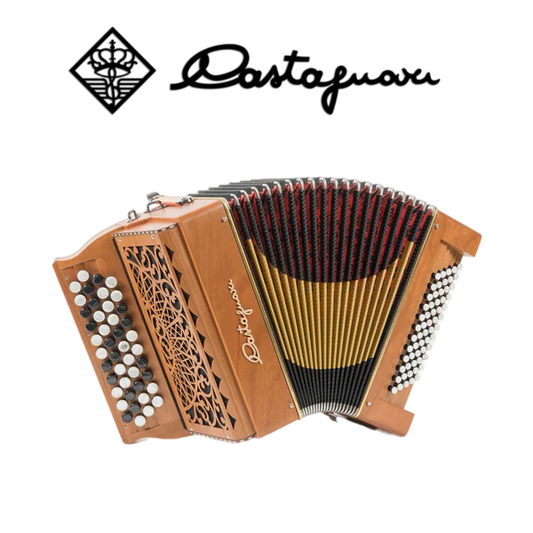 Accordéon diatonique Castagnari 
Magica K2 en bois de cerisier
