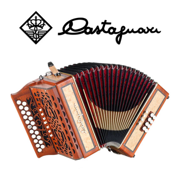 Accordéon diatonique Castagnari trilly en bois de paduk 