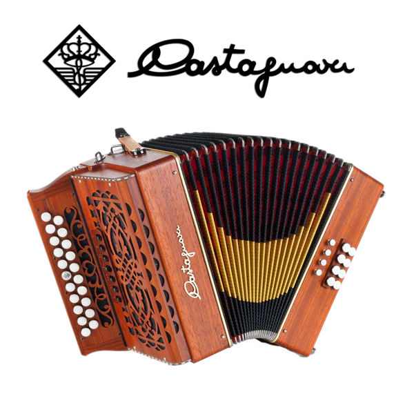 Accordéon diatonique Castagnari Wielly en bois de paduk 